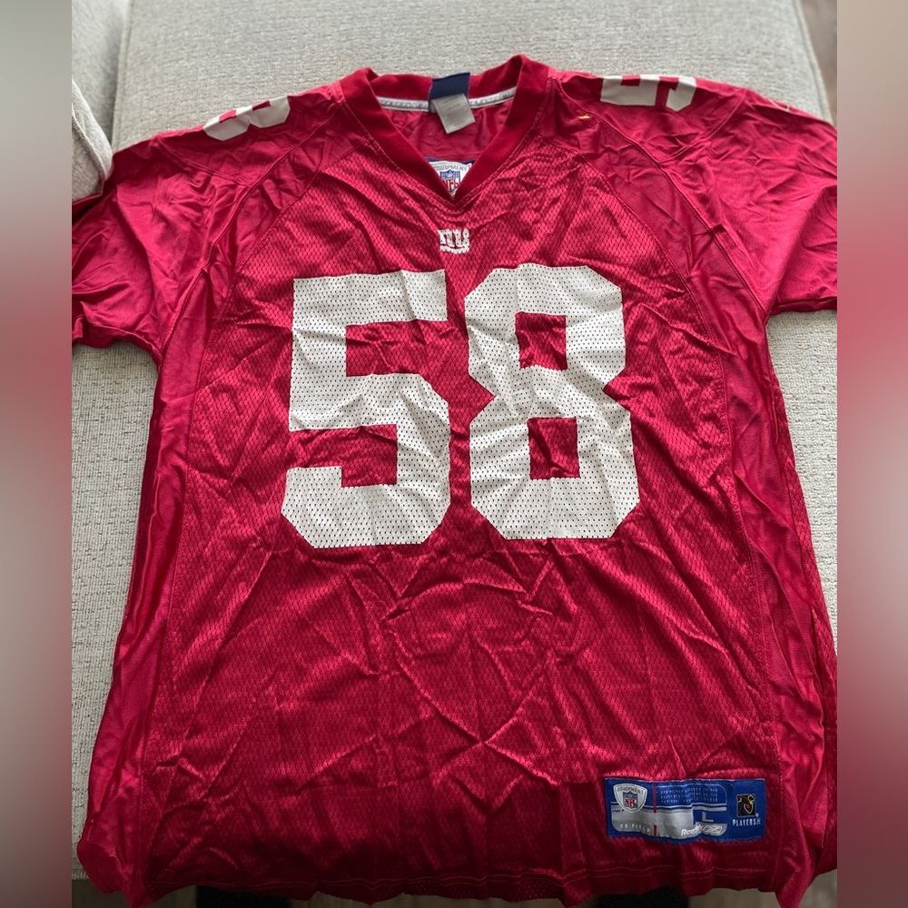 Antonio Pierce Reebok Red Giants Jersey